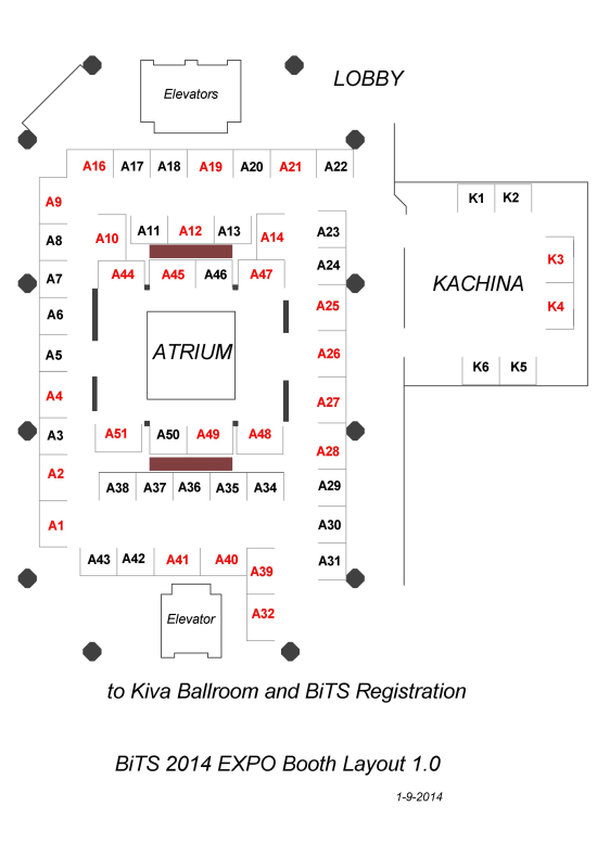 BiTS2013 Booth Floorplan