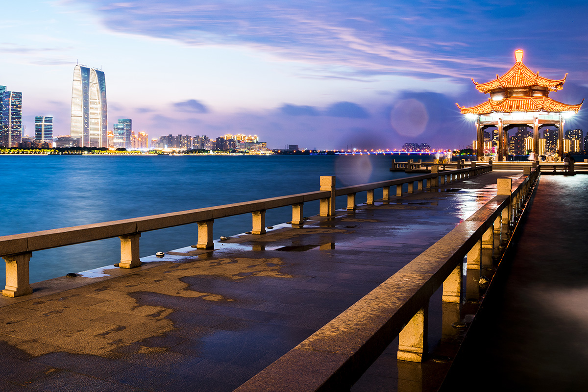 Pudong Shanghai Skyline