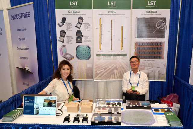 LST booth greeting EXPO attendees