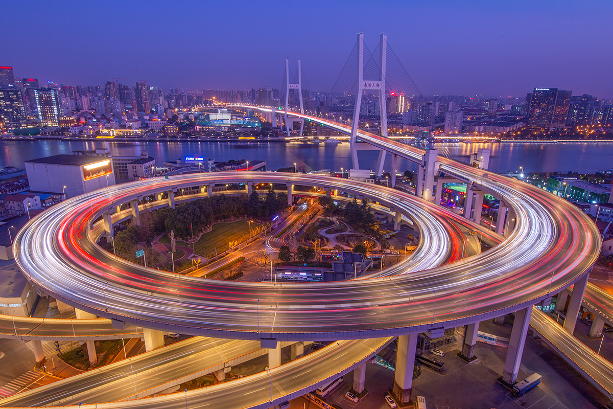 Pudong Shanghai Skyline